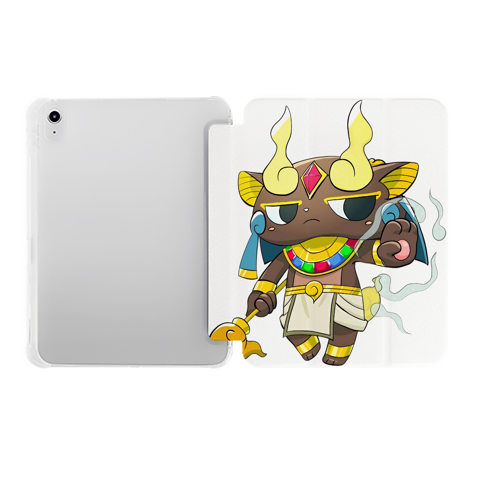 （画像用） 妖怪ウォッチ Yo-kai Watch IPad ケース ペン収納付き 三つ折りスタンド PUレザー×シリコン 対応機種9.5/10.5/10.9インチ